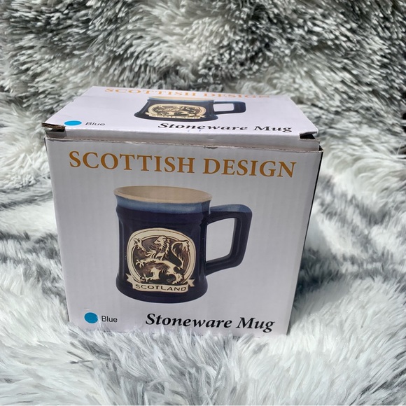 ⭐️SOLD⭐️Glen Appin Stoneware Mug 16.9 oz 500 ml | Lion Rampant - Blue NEW!! - Picture 5 of 10